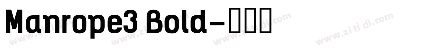 Manrope3 Bold字体转换